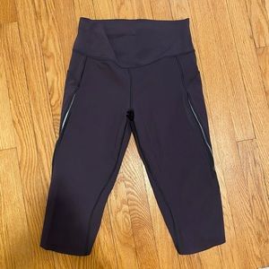 Lululemon Train Times Cropped Leggings 17” Purple Size 10